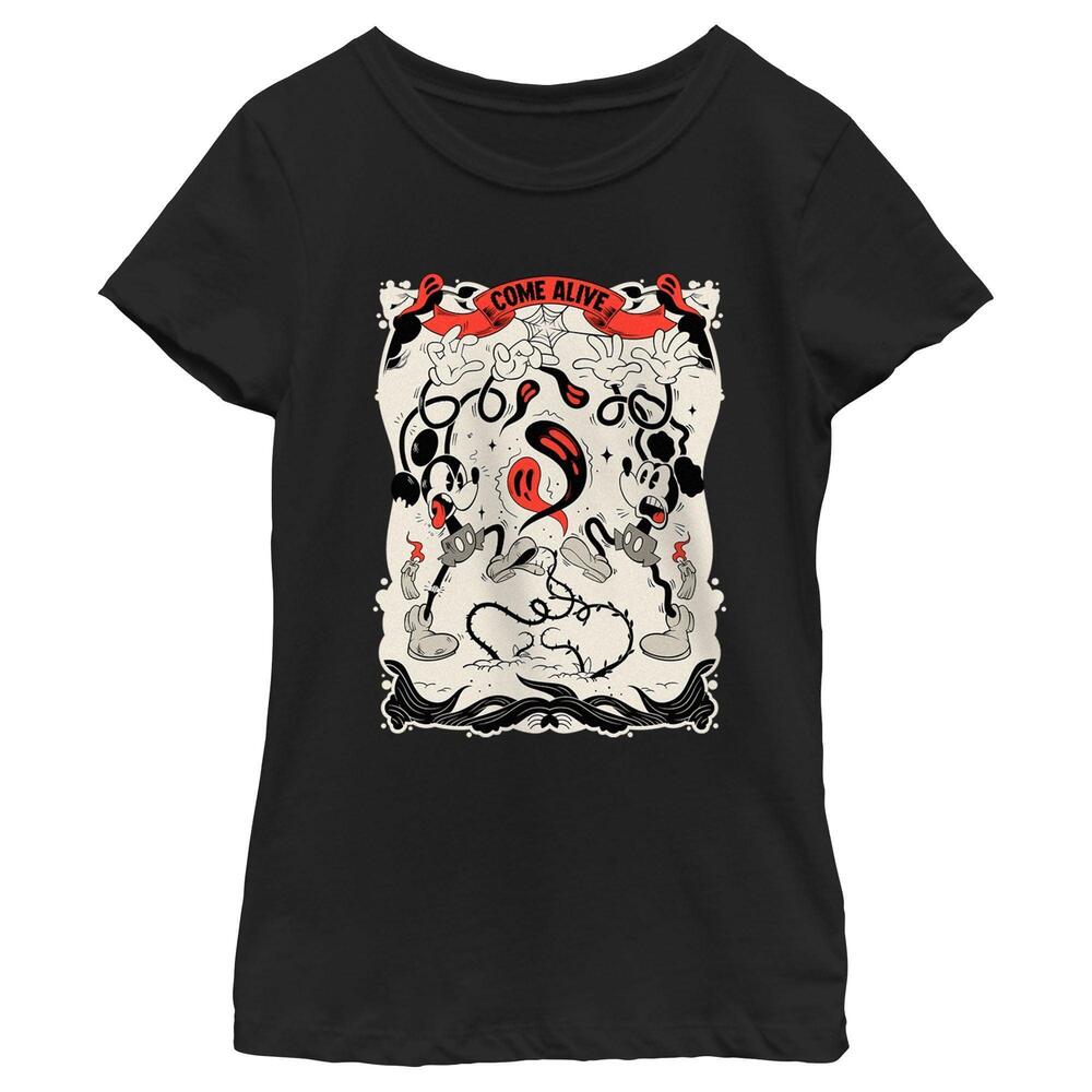 Girls Mickey Friends Halloween Come Alive Tshirt